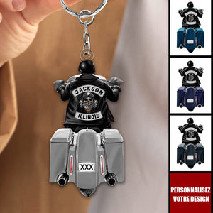 Porte-clés Moto Personnalisé – Nom & Design Sur Mesure