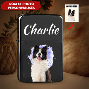 Briquet personnalisé pour animaux de compagnie – Photo et nom personnalisés de votre fidèle ami