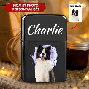 Briquet personnalisé pour animaux de compagnie – Photo et nom personnalisés de votre fidèle ami