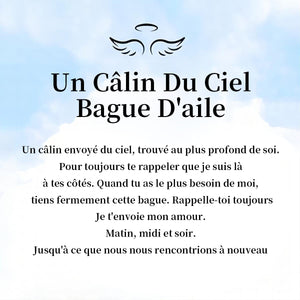 Câlin Personnalisé De L’aile Du Ciel Bague De Pierre De Naissance