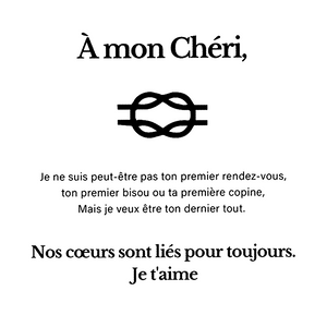 À Mon Homme, Bracelet En Cuir Infini à Double Nom Personnalisé